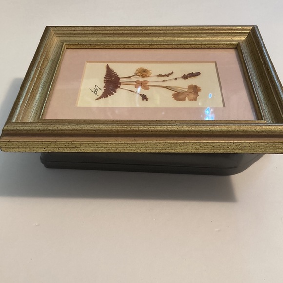 Vintage-Caryl Pohland dried flower picture in frame - Picture 6 of 14